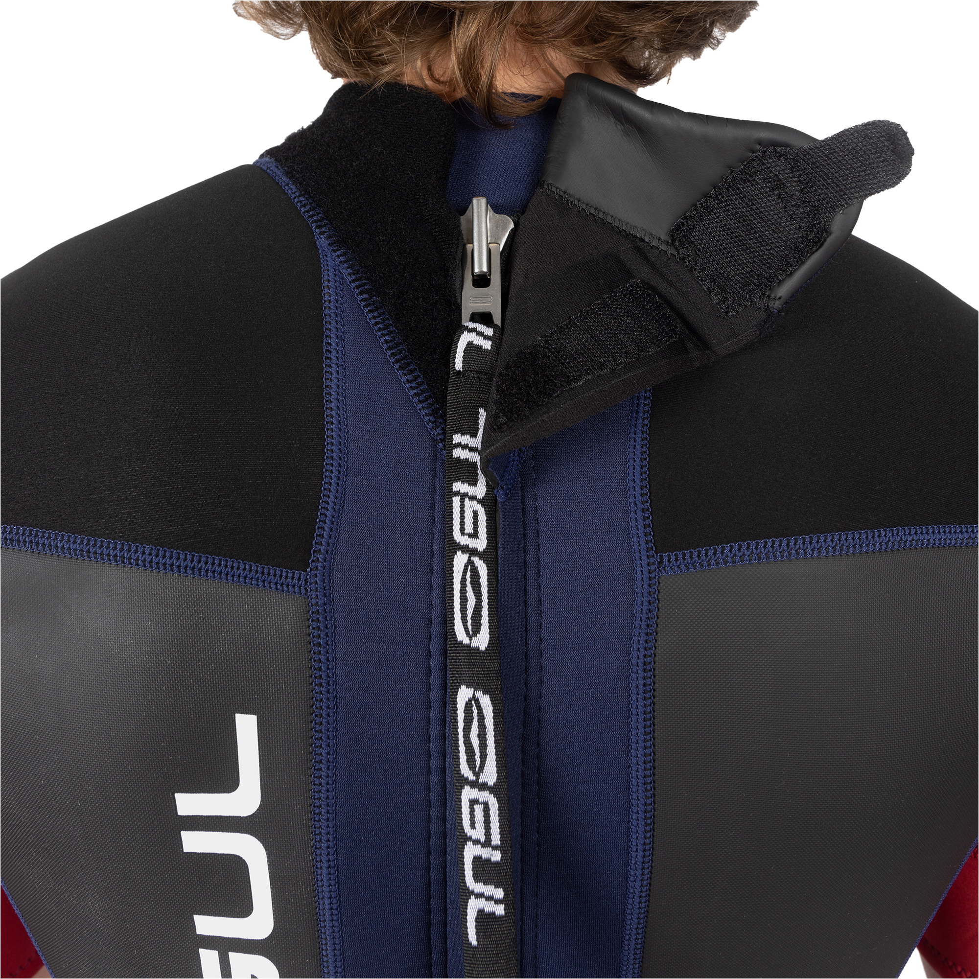 2025 Gul Mænd Response 3/2mm Back Zip Shorty Våddragt Re3319-c1 - Navy / Rød